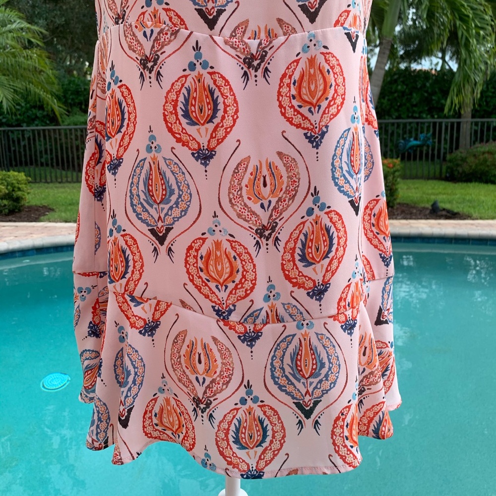 Women’s Aqua Lined Dress - Picture 4 of 9